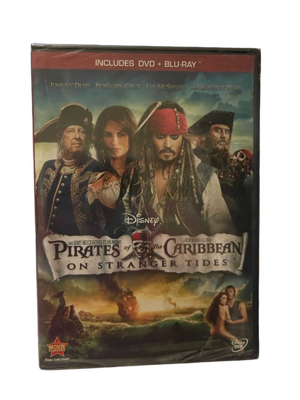 New Sealed Disney Pirates Of The Caribbean On Stranger Tides DVD Blu-Ray Movie